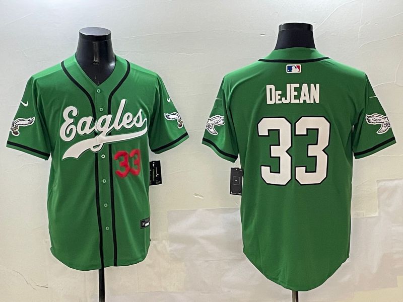 Men Philadelphia Eagles #33 Dejean Green three generations Jointly Name 2025 Nike Limited NFL Jersey style 20->philadelphia eagles->NFL Jersey